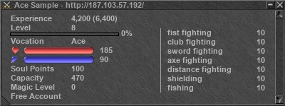 Signature for player Ace Sample