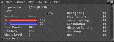 Signature for player Nami Sample